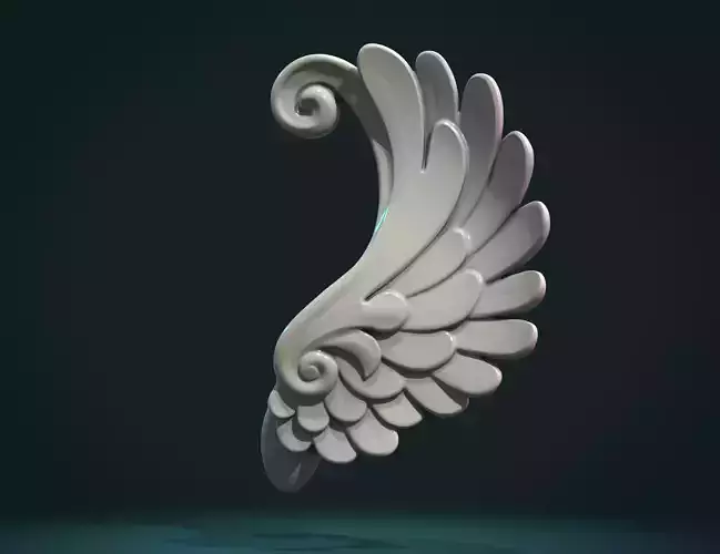 Stylized Wing 3D print model