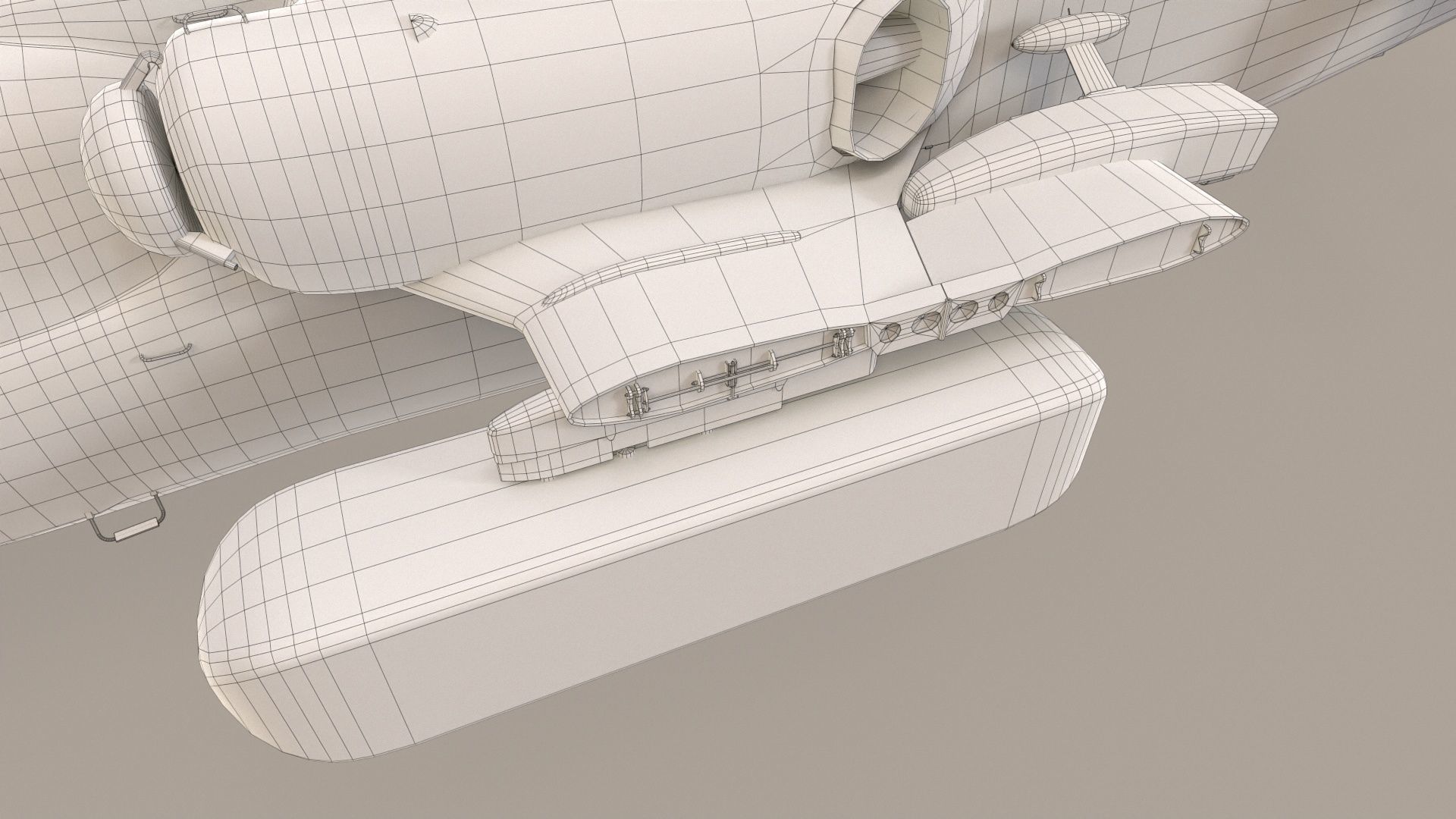 Kamov Ka-52K Katran Complex Animation Low-poly 3D model_35