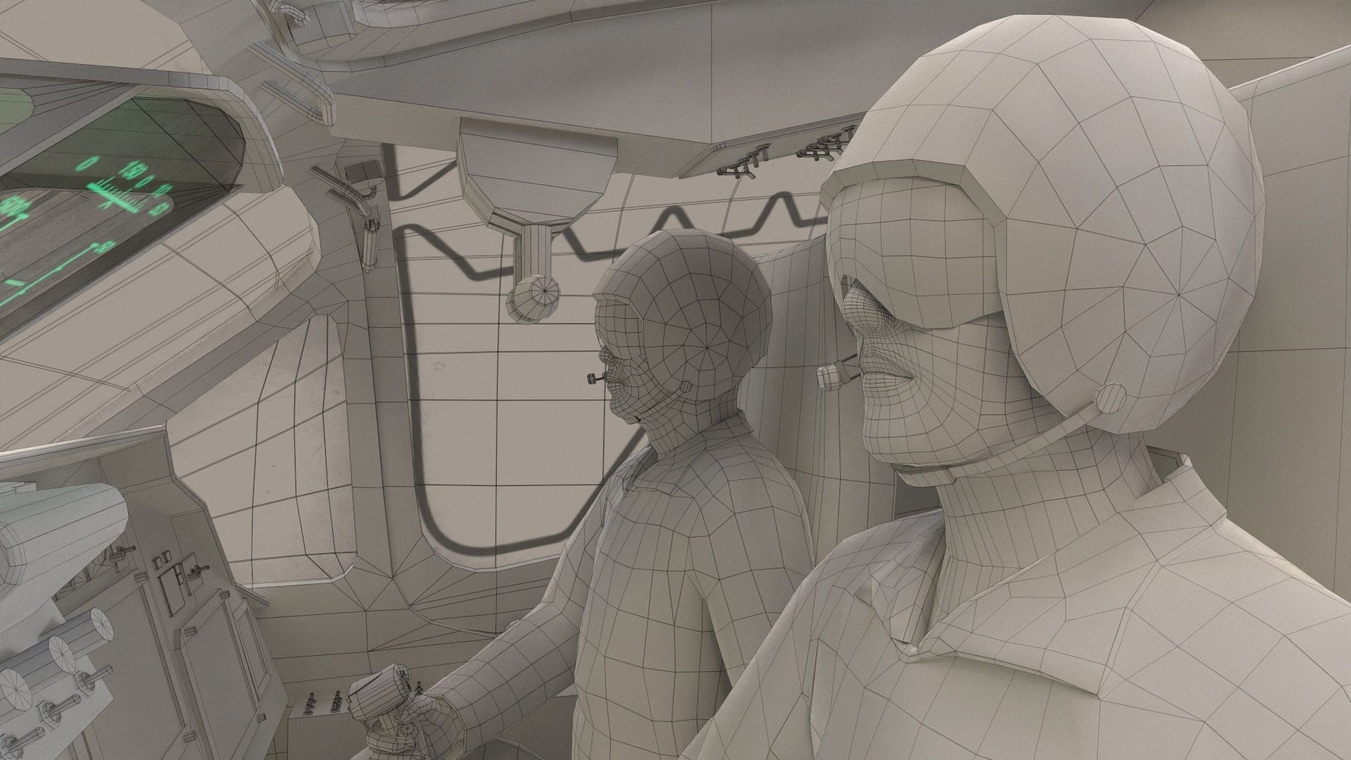 Kamov Ka-52K Katran Complex Animation Low-poly 3D model_30