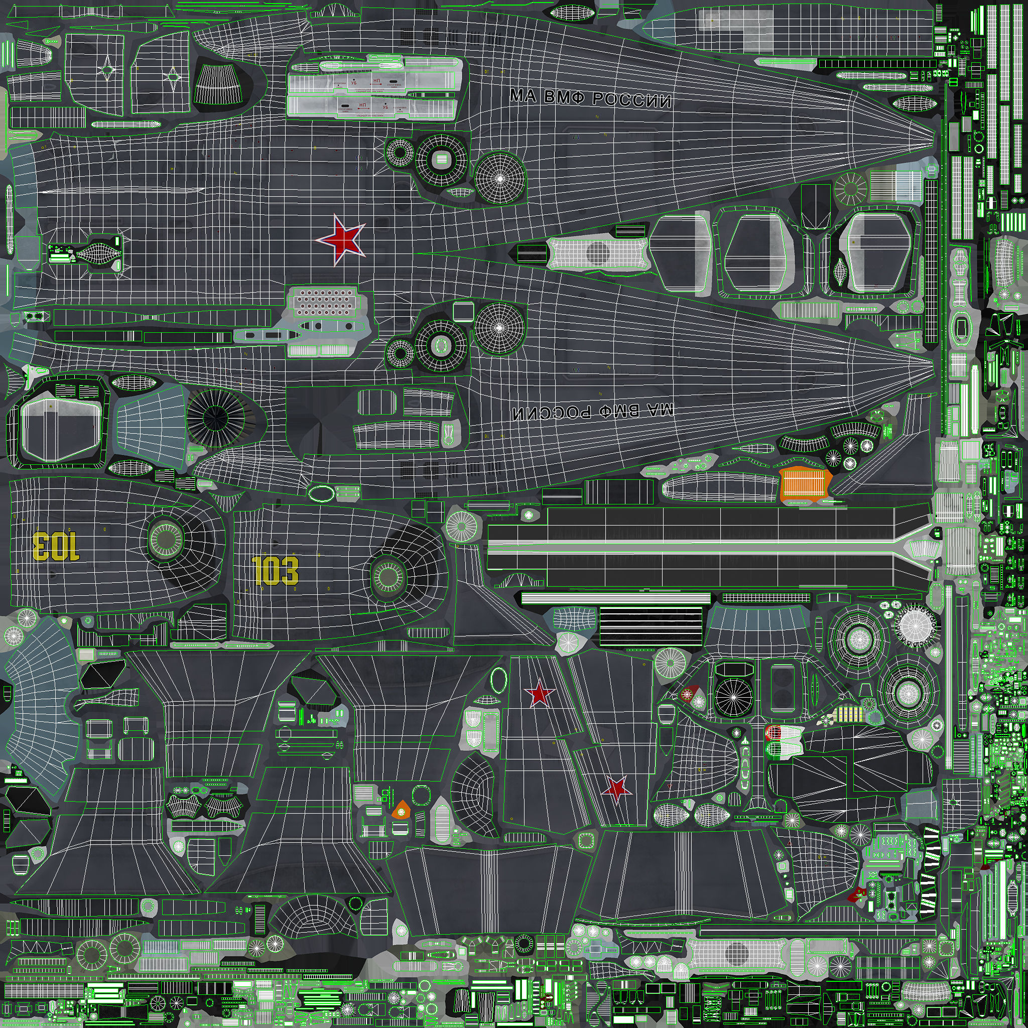 Kamov Ka-52K Katran Complex Animation Low-poly 3D model_37