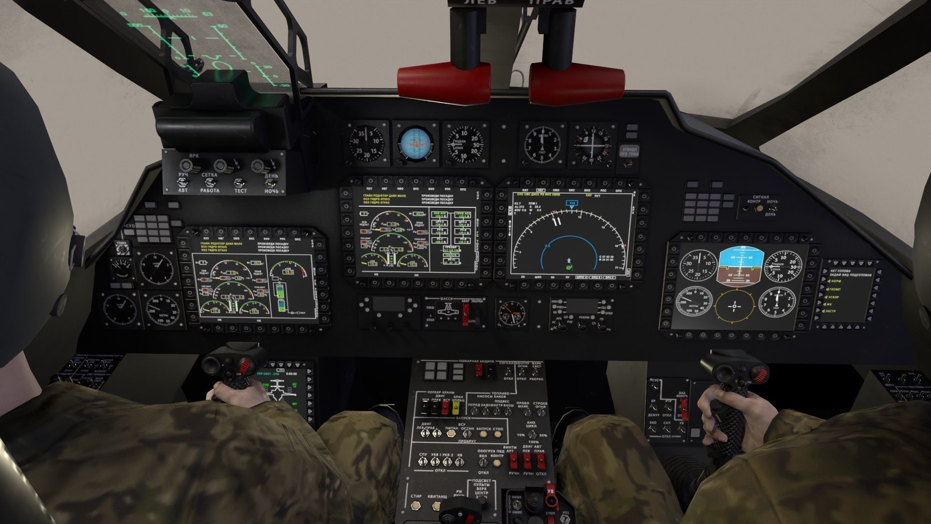 Kamov Ka-52K Katran Complex Animation Low-poly 3D model_13