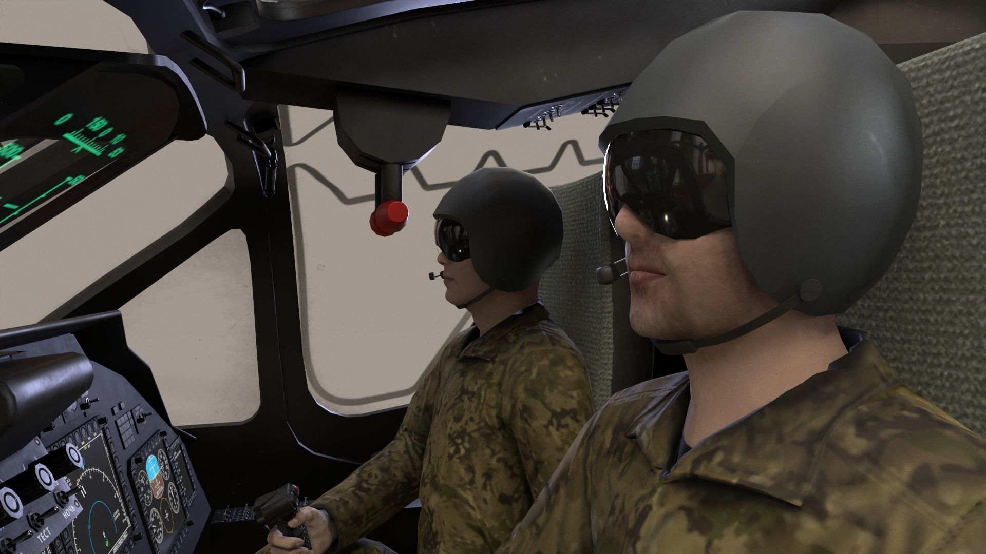 Kamov Ka-52K Katran Complex Animation Low-poly 3D model_14