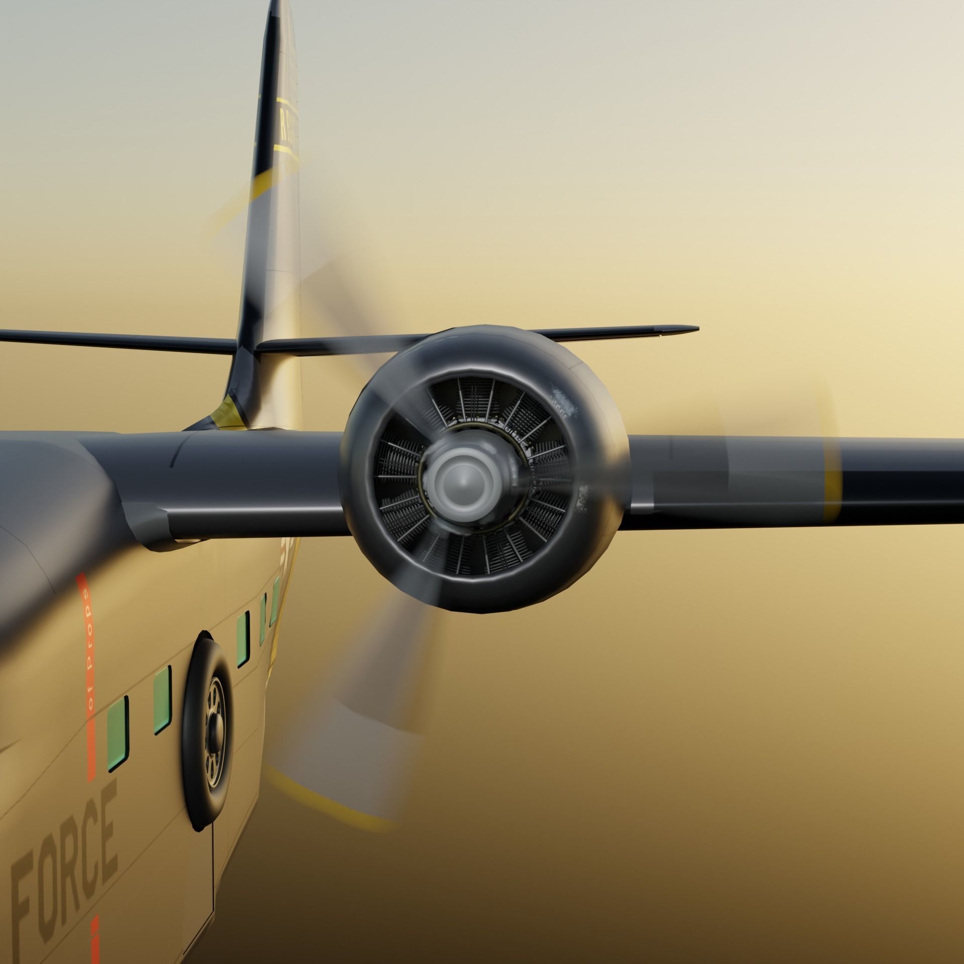 Grumman Albatross HU 16A US Air Force 3D model_5