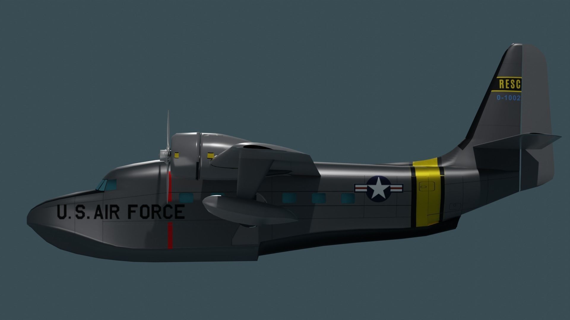 Grumman Albatross HU 16A US Air Force 3D model_13