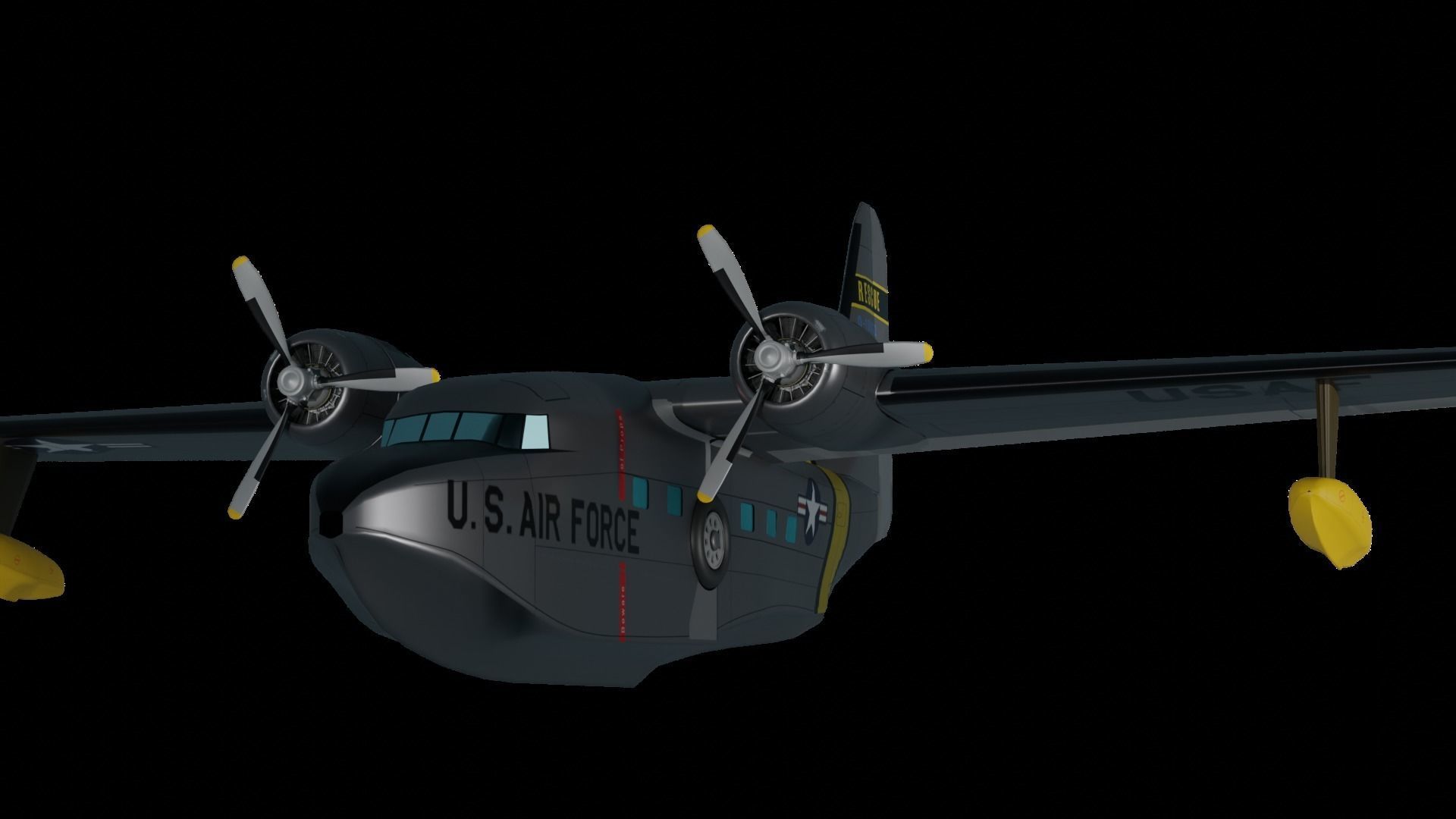 Grumman Albatross HU 16A US Air Force 3D model_12