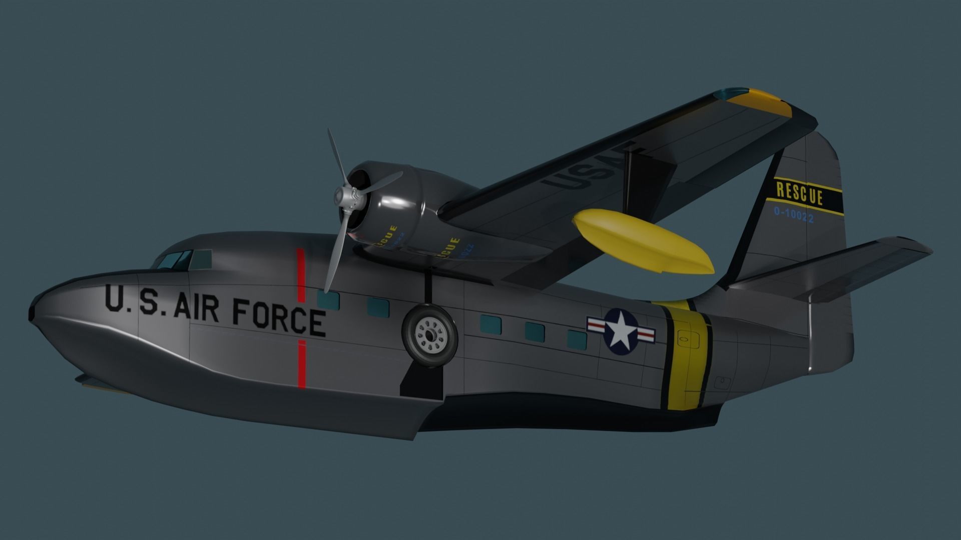 Grumman Albatross HU 16A US Air Force 3D model_7