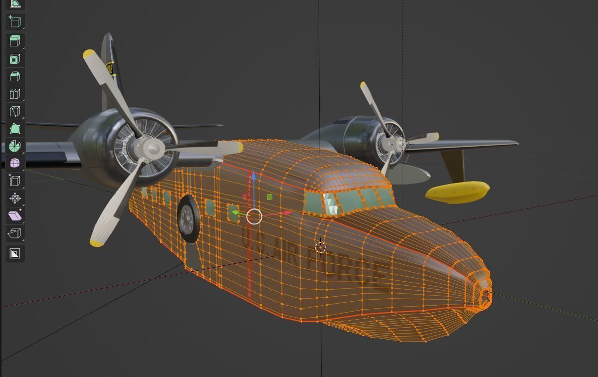 Grumman Albatross HU 16A US Air Force 3D model_4