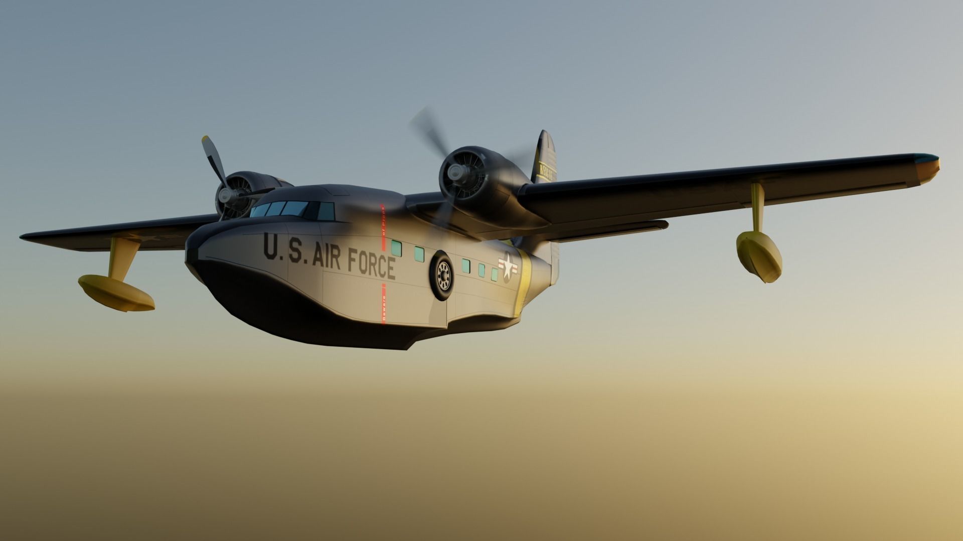 Grumman Albatross HU 16A US Air Force 3D model_1