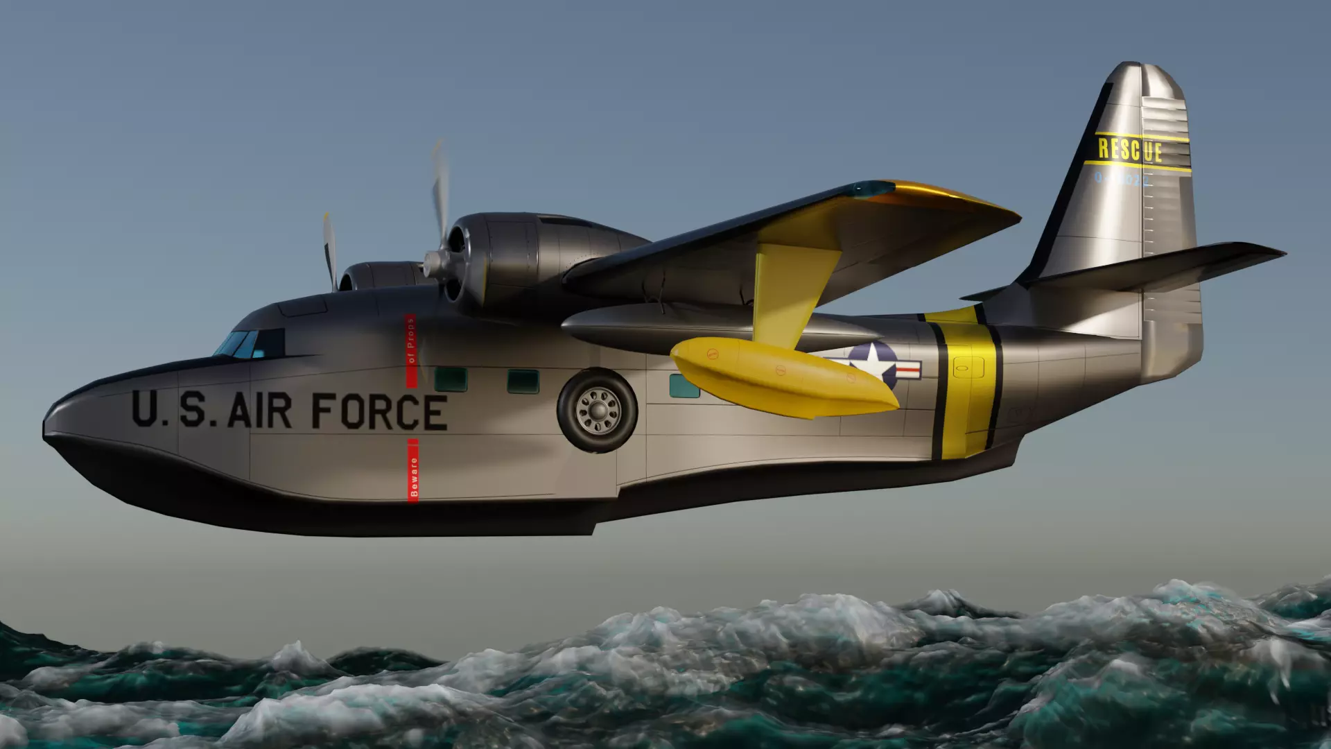 Grumman Albatross HU 16A US Air Force 3D model_0