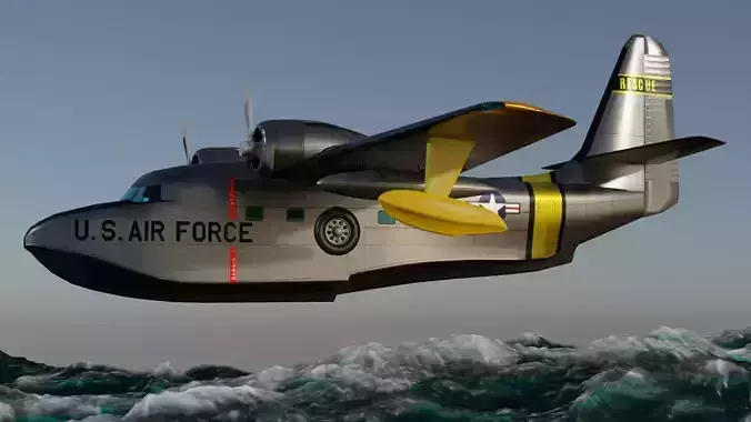 Grumman Albatross HU 16A US Air Force 3D model