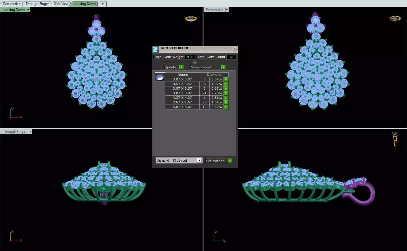 pendant Pear 3D print model_0
