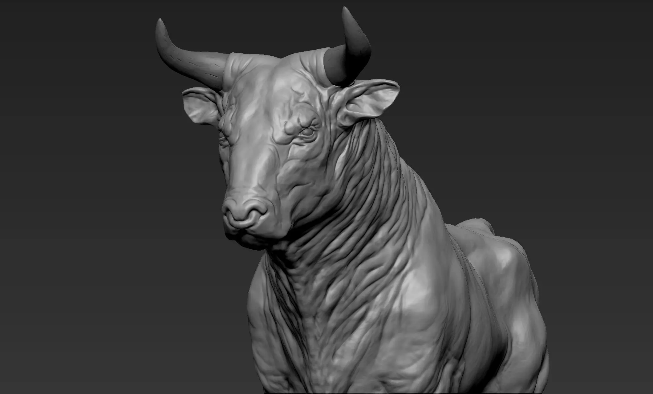 Bull Sculpt 3D model_0