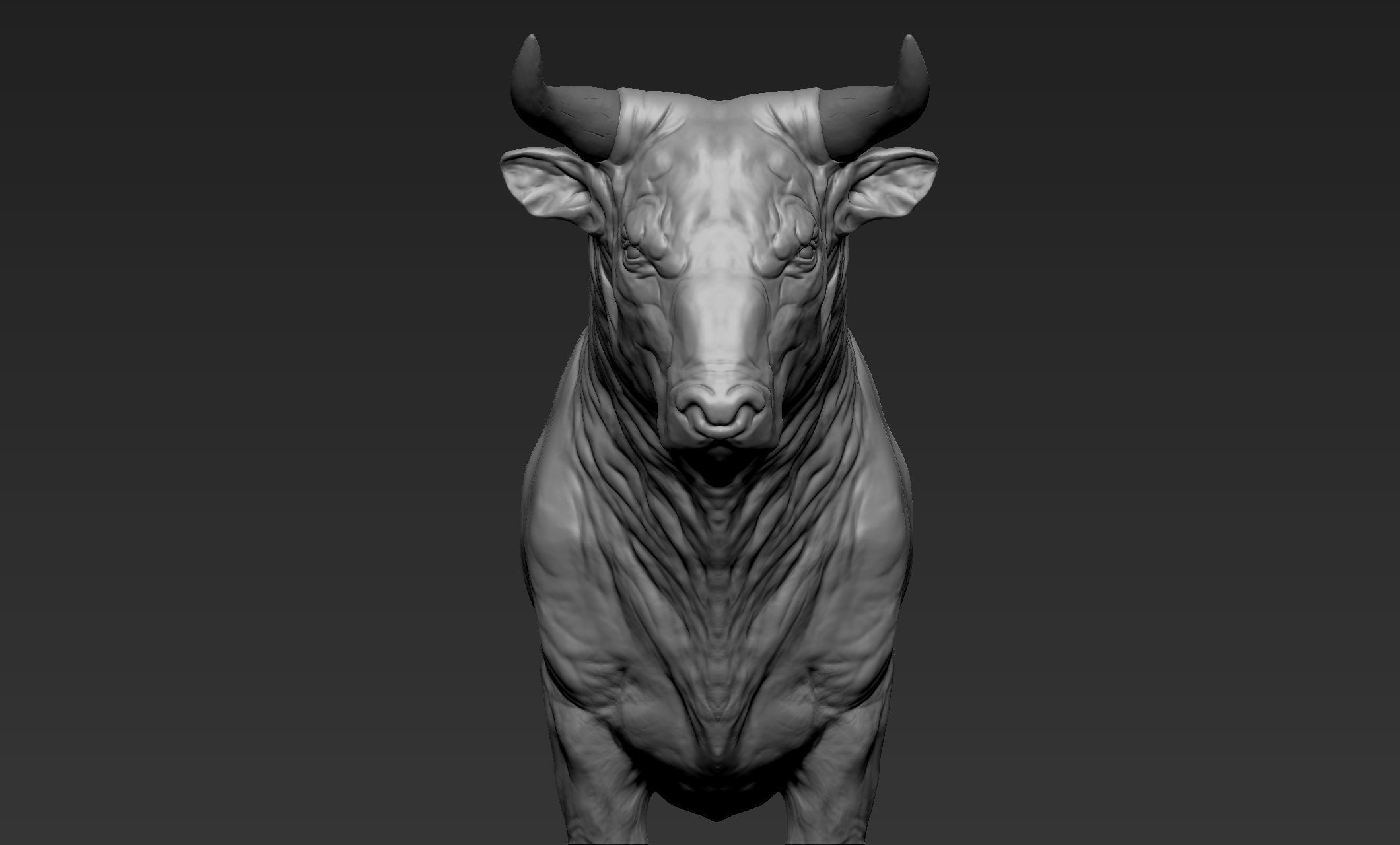 Bull Sculpt 3D model_2