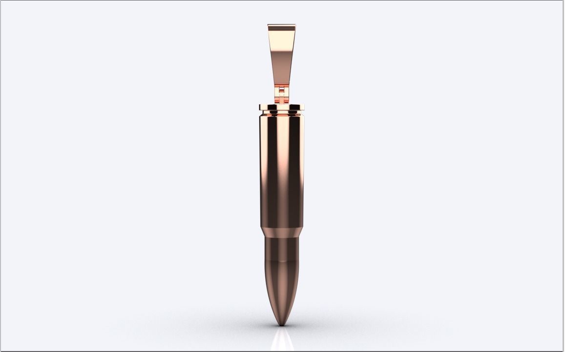 bullet pendant 3D print model_4