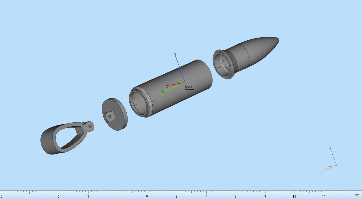 bullet pendant 3D print model_18