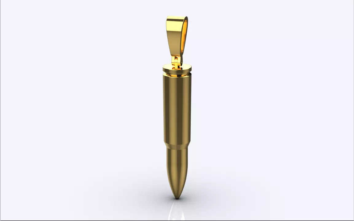 bullet pendant 3D print model_0