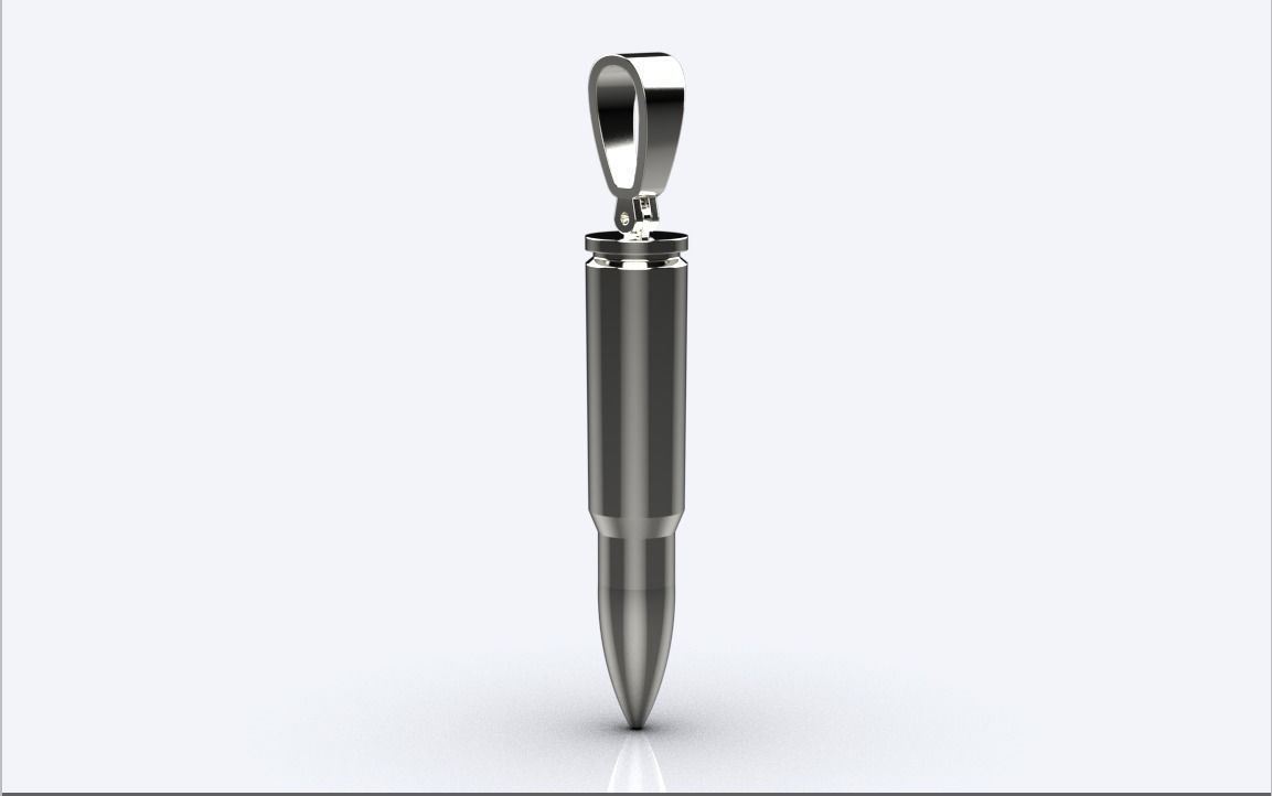 bullet pendant 3D print model_2