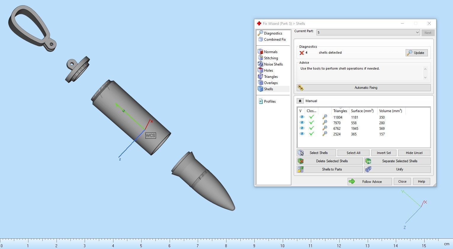bullet pendant 3D print model_20
