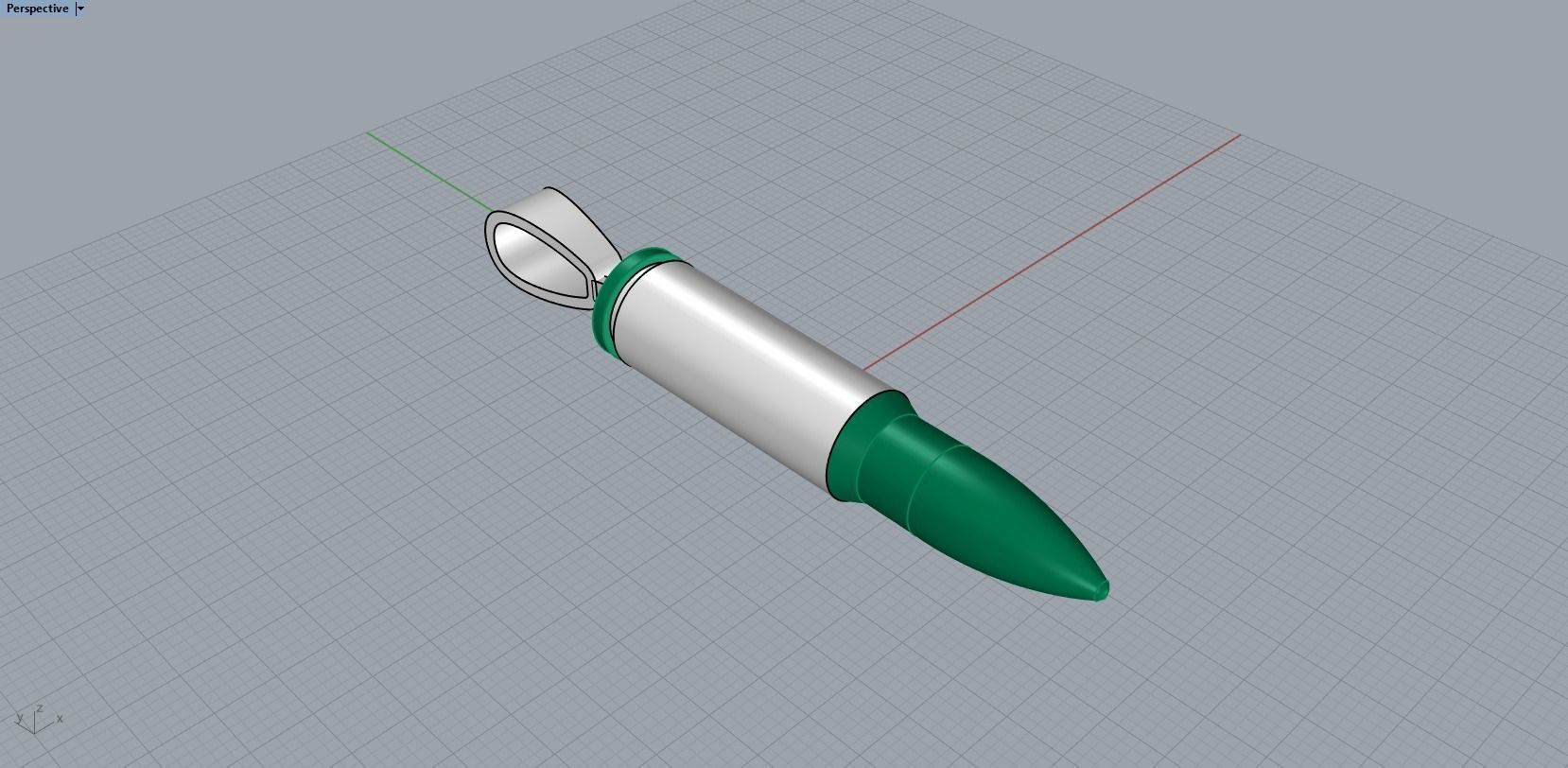 bullet pendant 3D print model_8