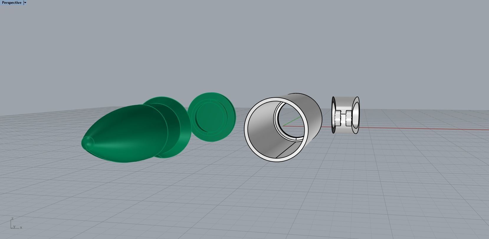 bullet pendant 3D print model_14