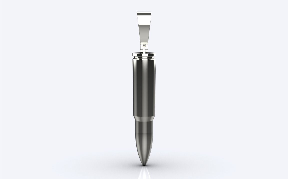 bullet pendant 3D print model_3