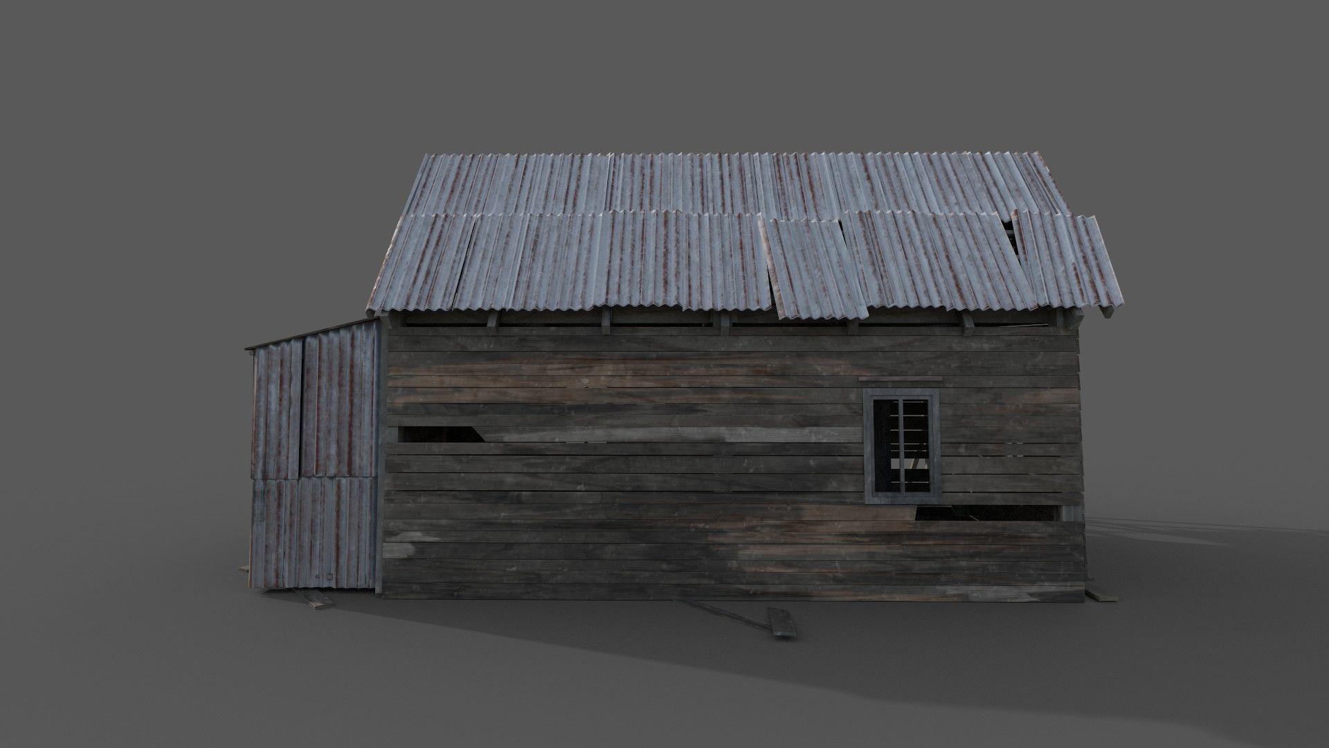 Old House Low-poly 3D model_9
