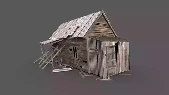 Old House Low-poly 3D model