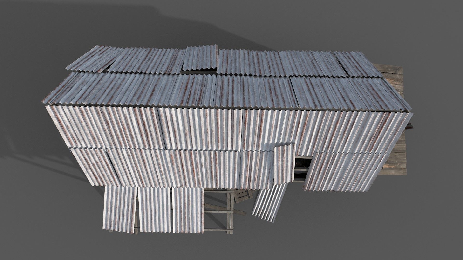 Old House Low-poly 3D model_14