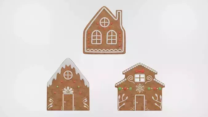 Gingerbread Christmas Cookie - House