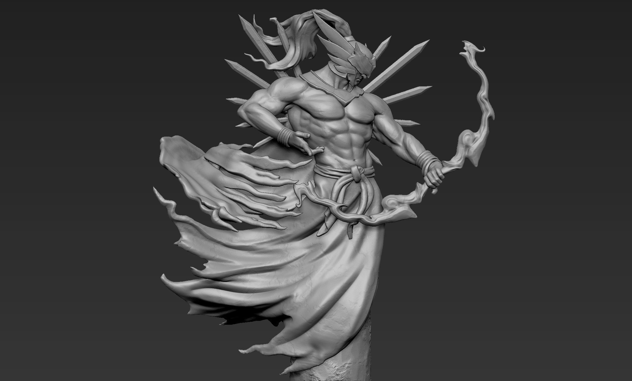 Archer Statue 3D print model_1