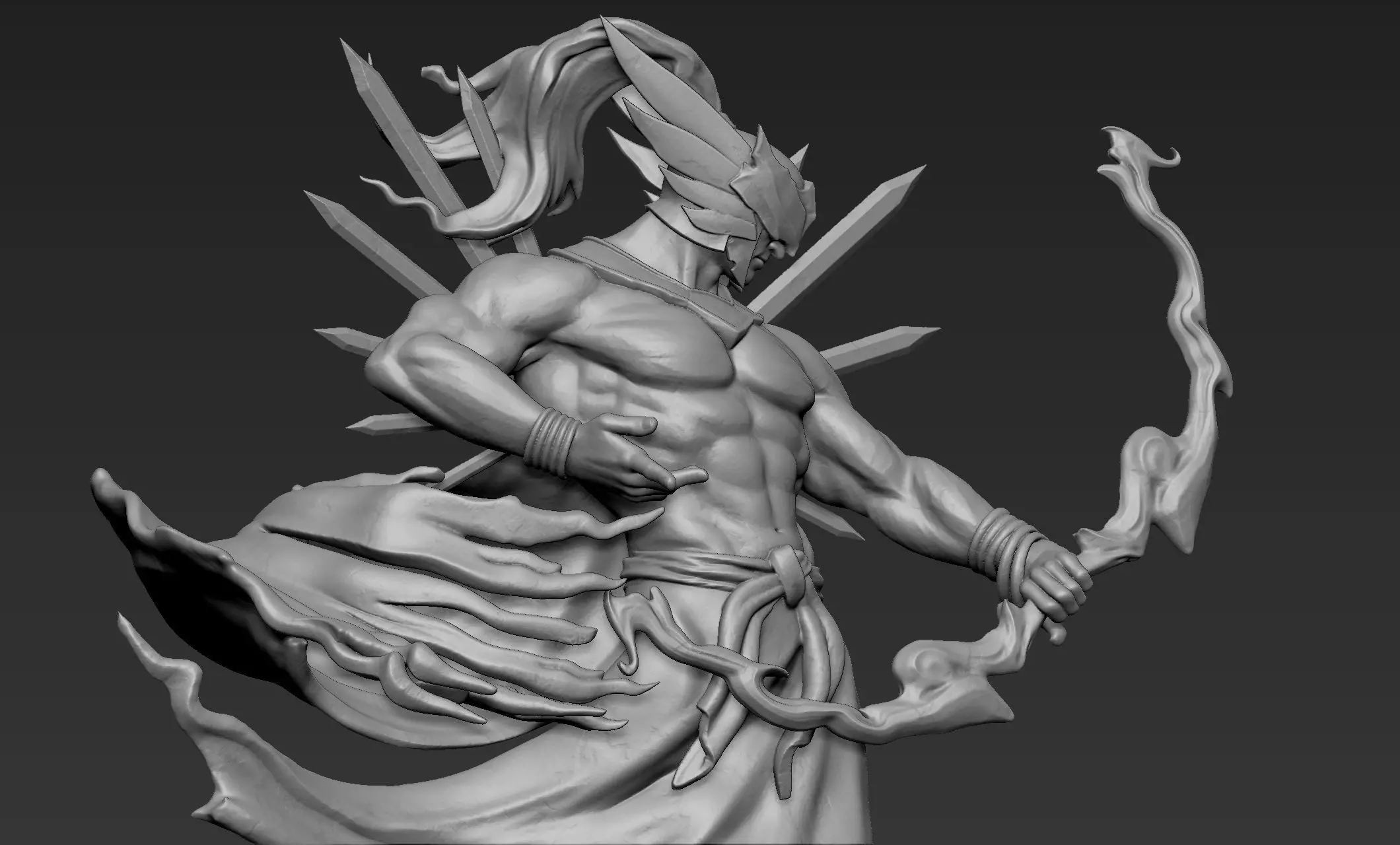 Archer Statue 3D print model_0