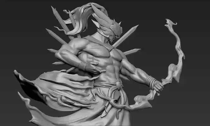 Archer Statue 3D print model