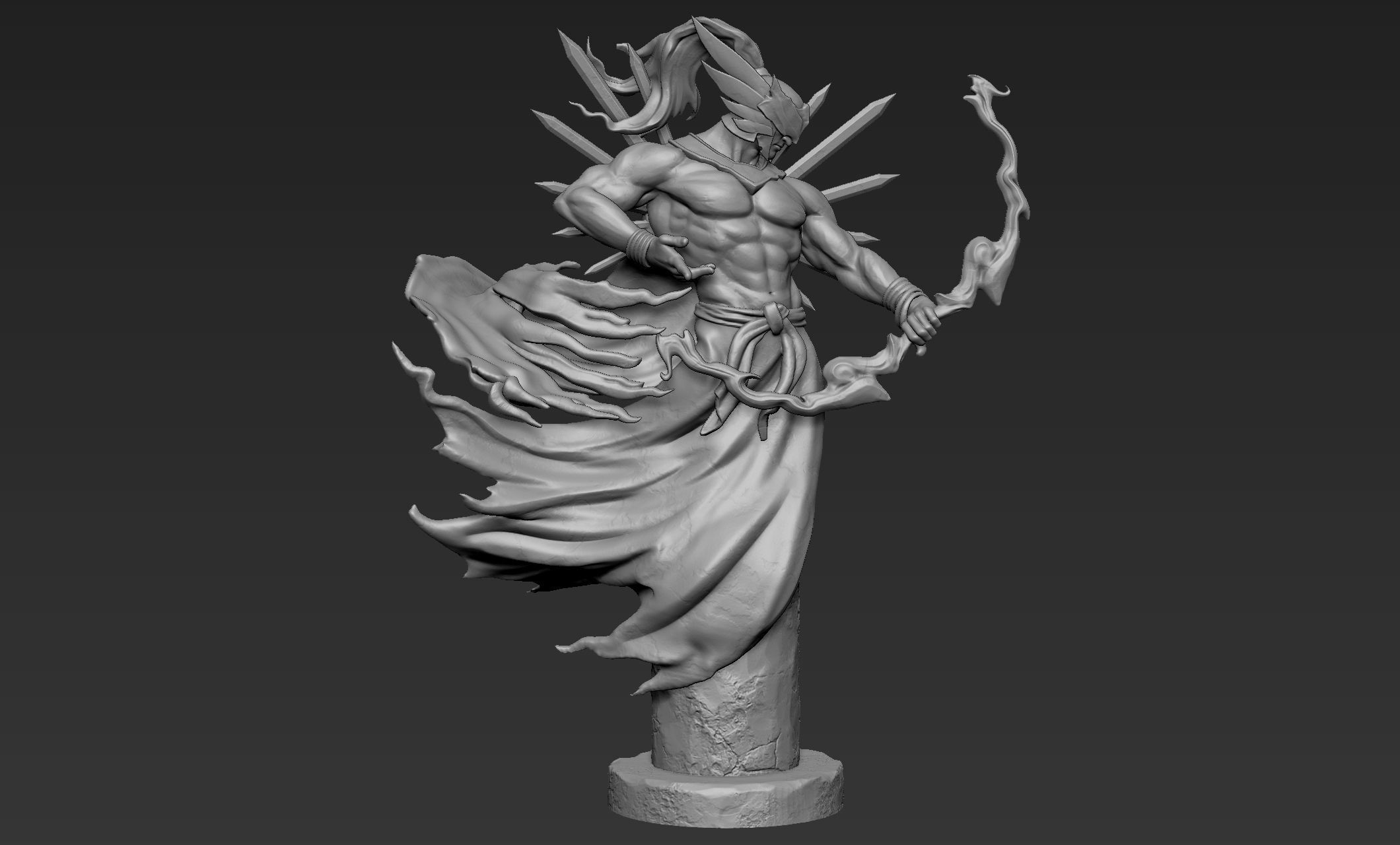 Archer Statue 3D print model_2