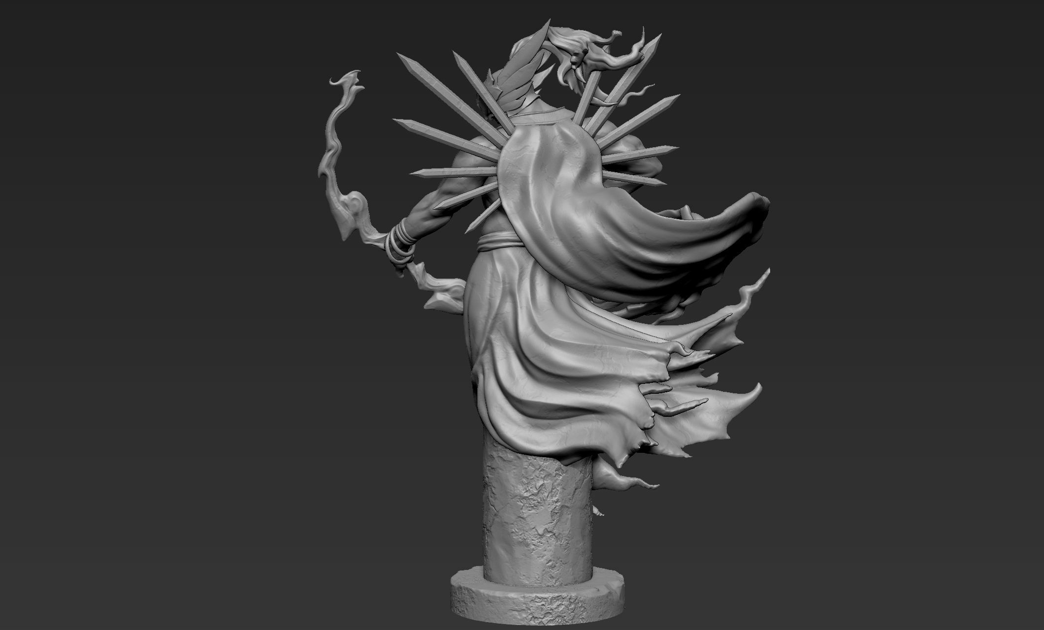Archer Statue 3D print model_4