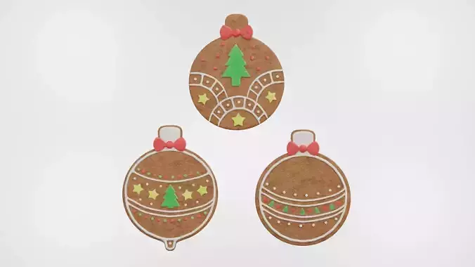 Gingerbread Christmas Cookie - Ornament