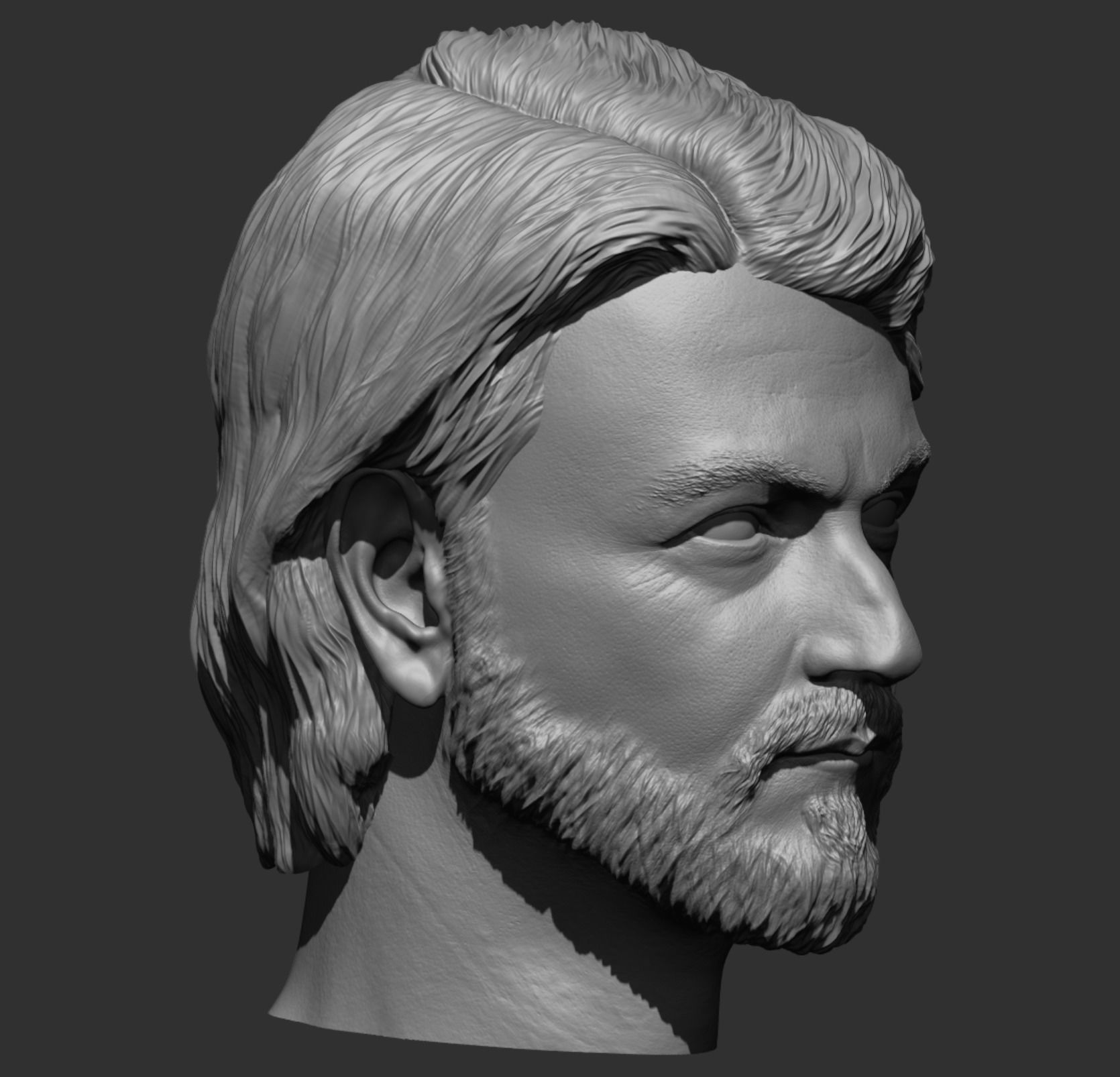 Cassian Andor in Star Wars TV Series Head Sculpt 3D print model 3D ...