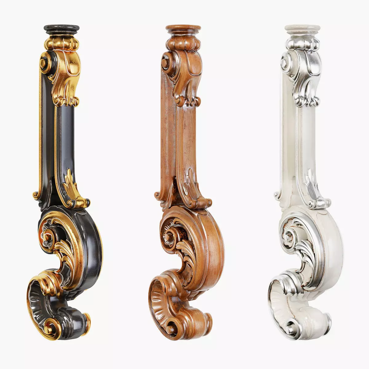 Classic leg 043 3D model_0