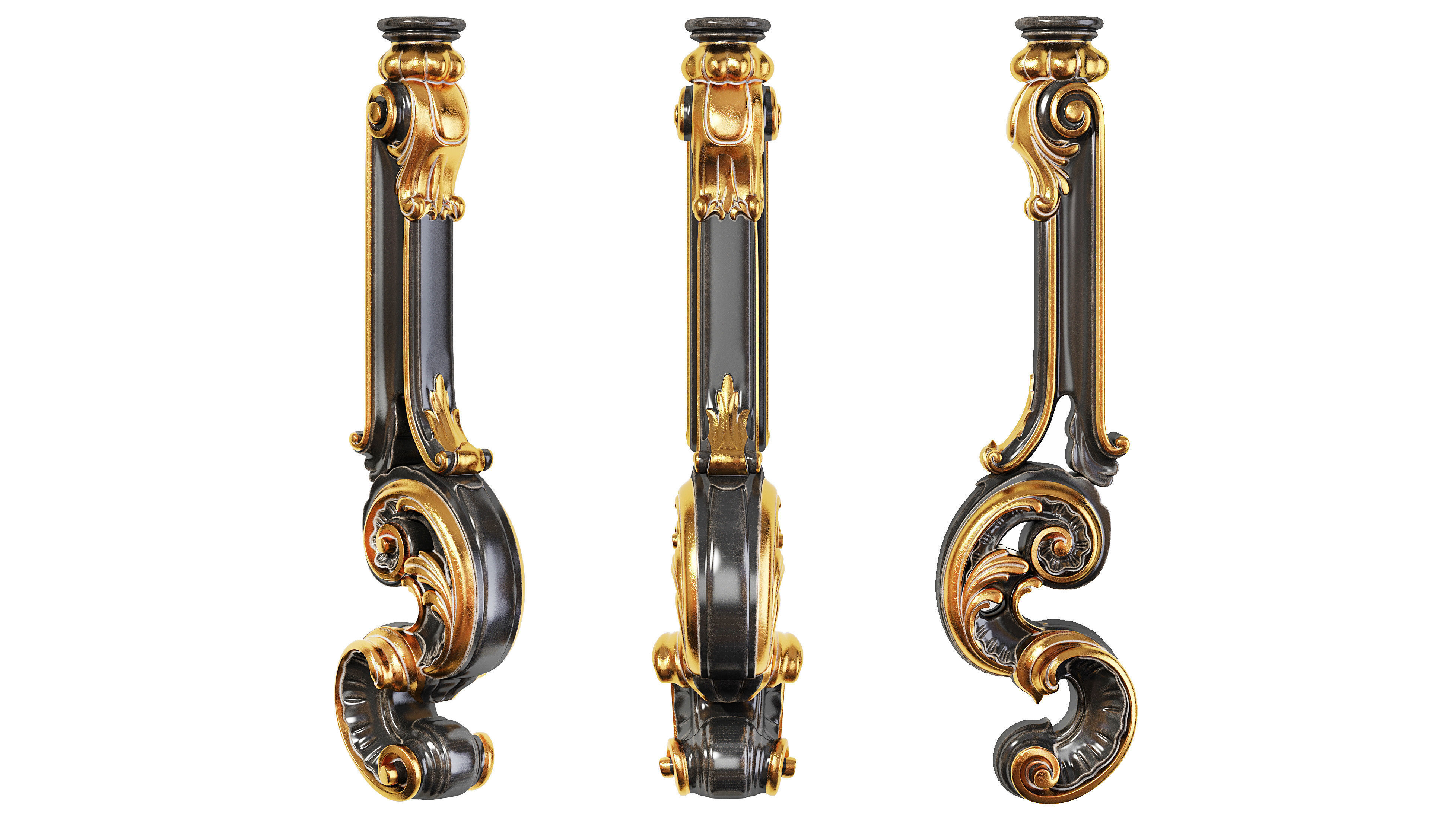 Classic leg 043 3D model_1