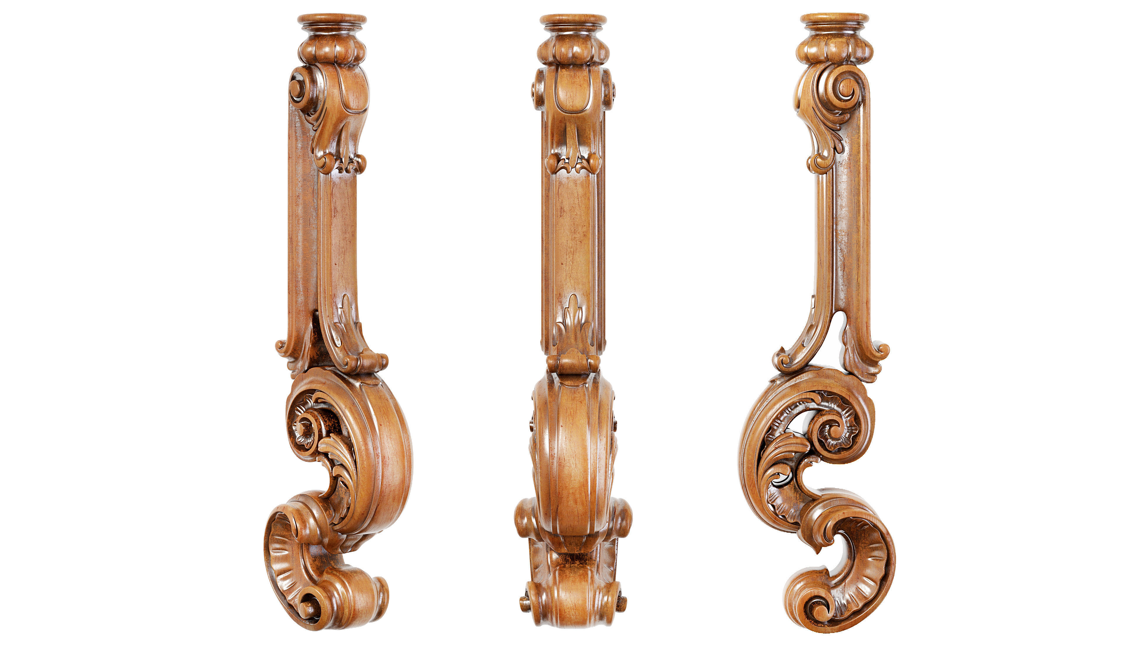 Classic leg 043 3D model_2