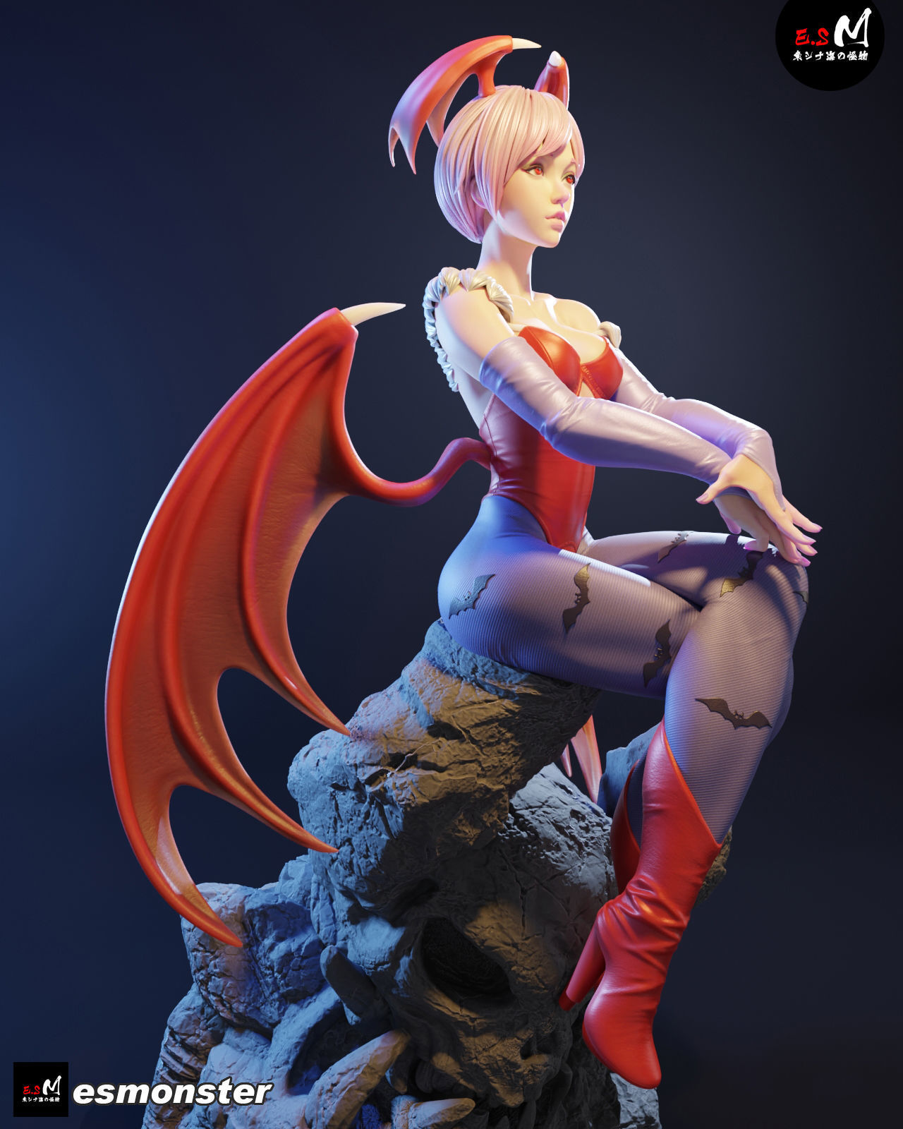 Lilith Aensland Darkstalkers  3D print model_10