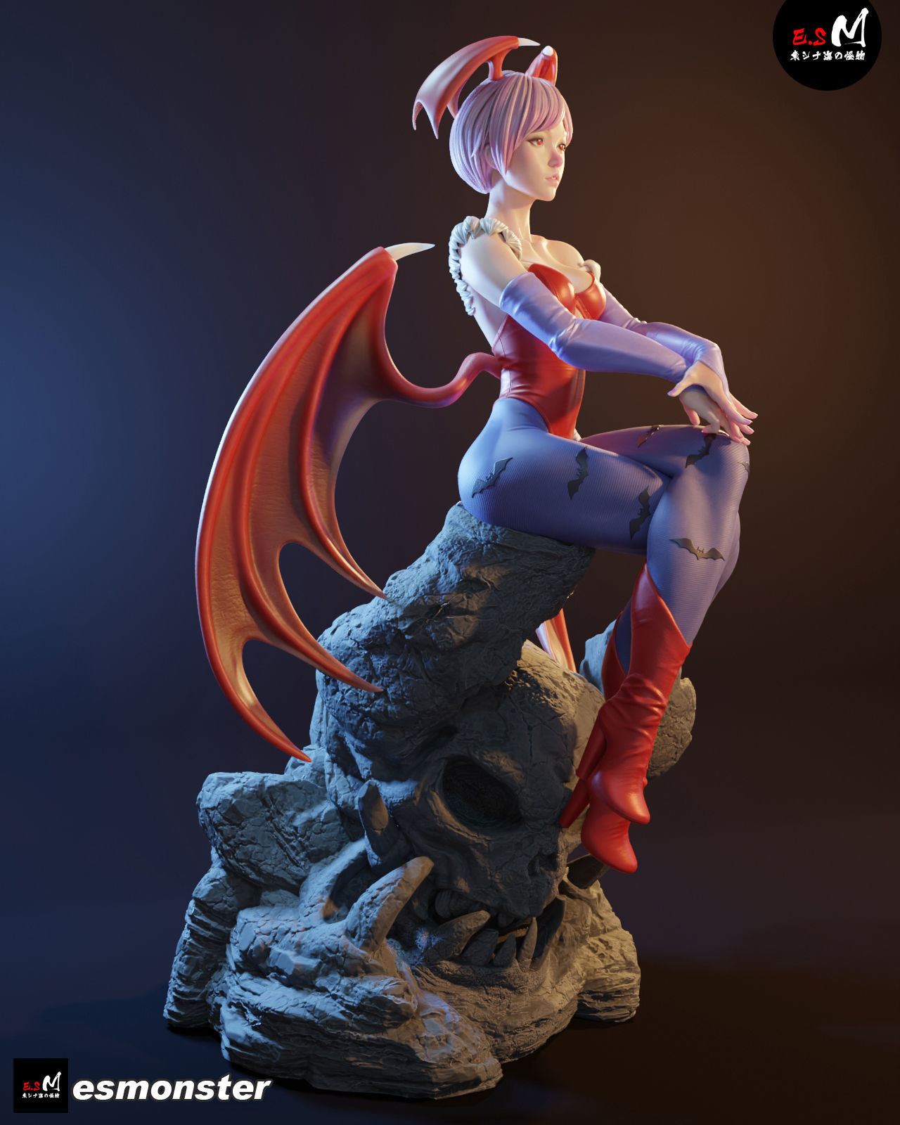 Lilith Aensland Darkstalkers  3D print model_3