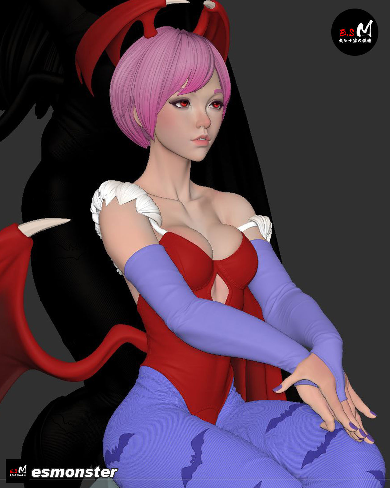 Lilith Aensland Darkstalkers  3D print model_17