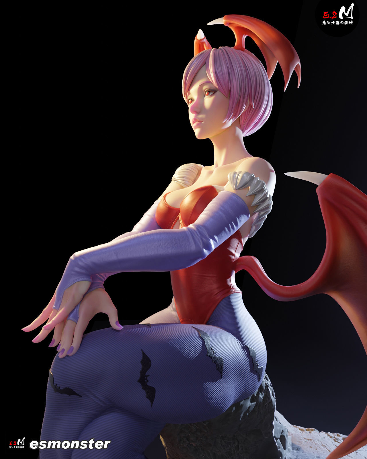 Lilith Aensland Darkstalkers  3D print model_11
