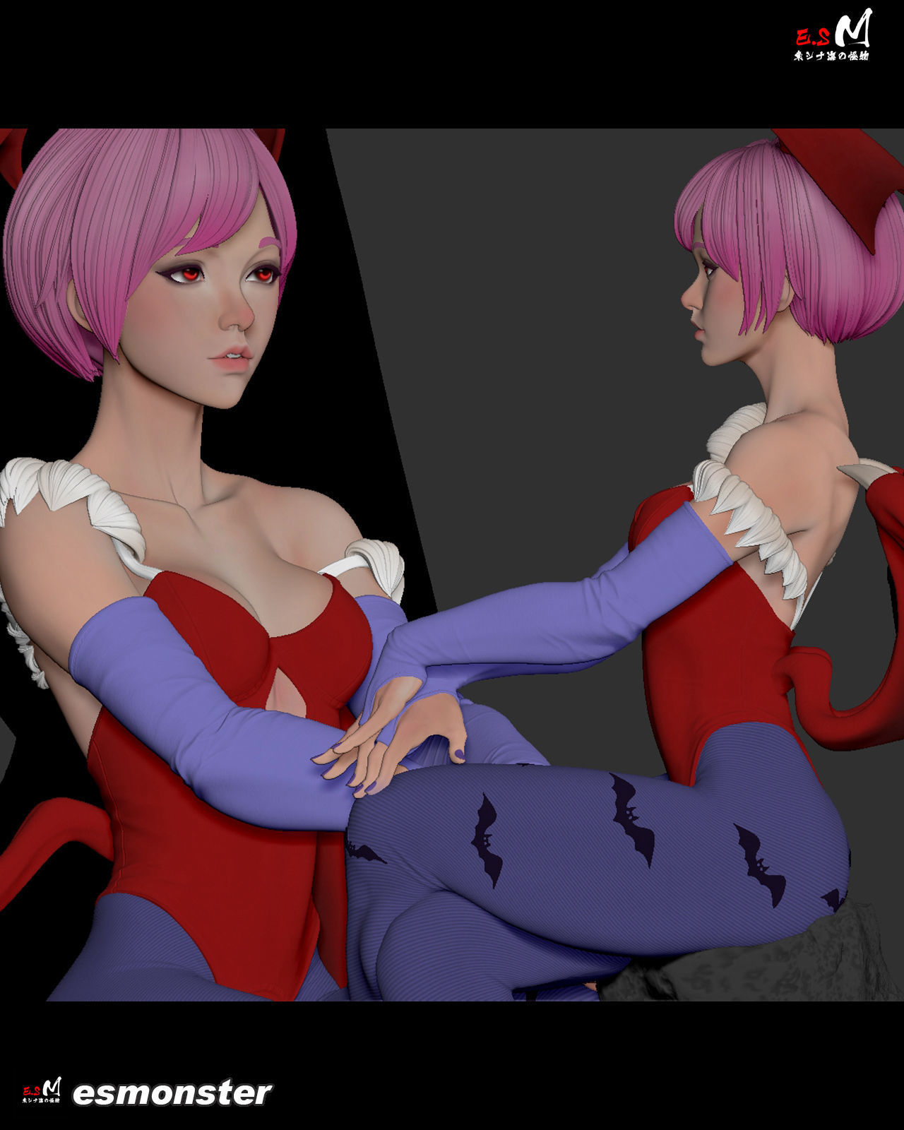 Lilith Aensland Darkstalkers  3D print model_14