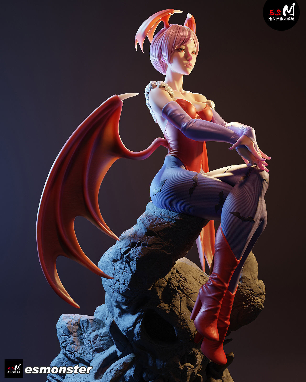 Lilith Aensland Darkstalkers  3D print model_16