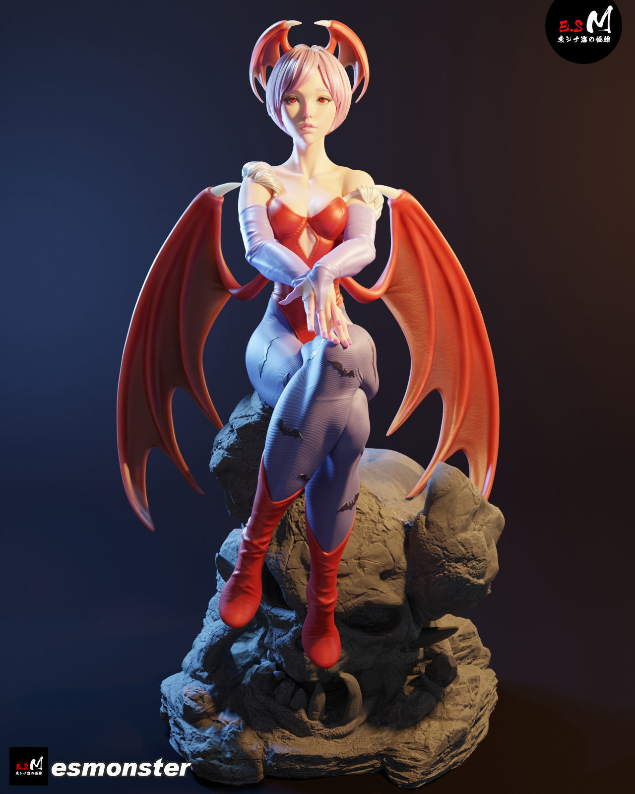 Lilith Aensland Darkstalkers  3D print model_2