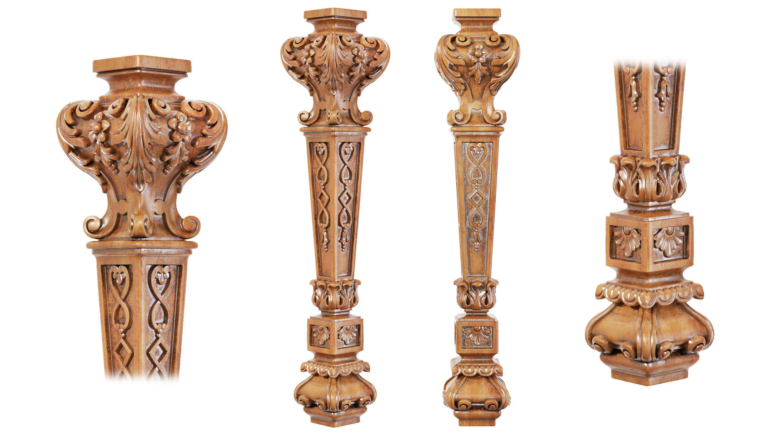 Classic leg 044 3D model_2