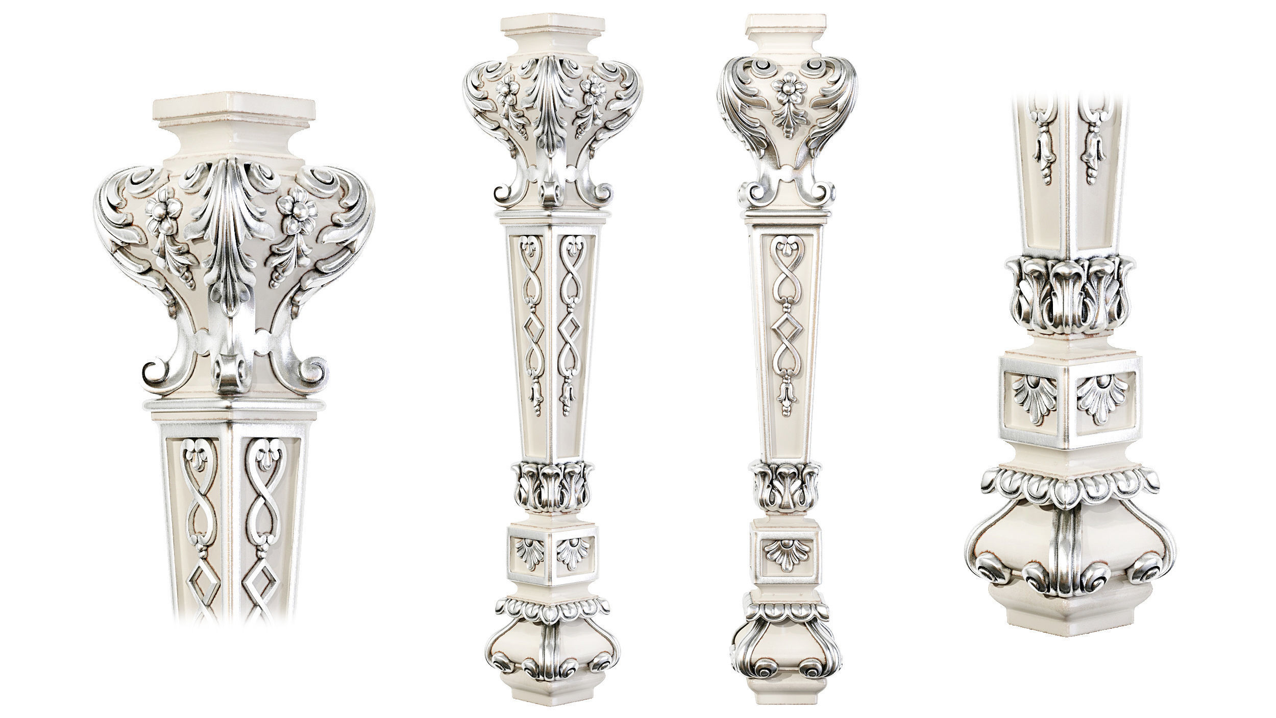 Classic leg 044 3D model_3