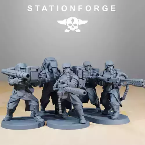 GrimGuard Armored Squad 3D print model