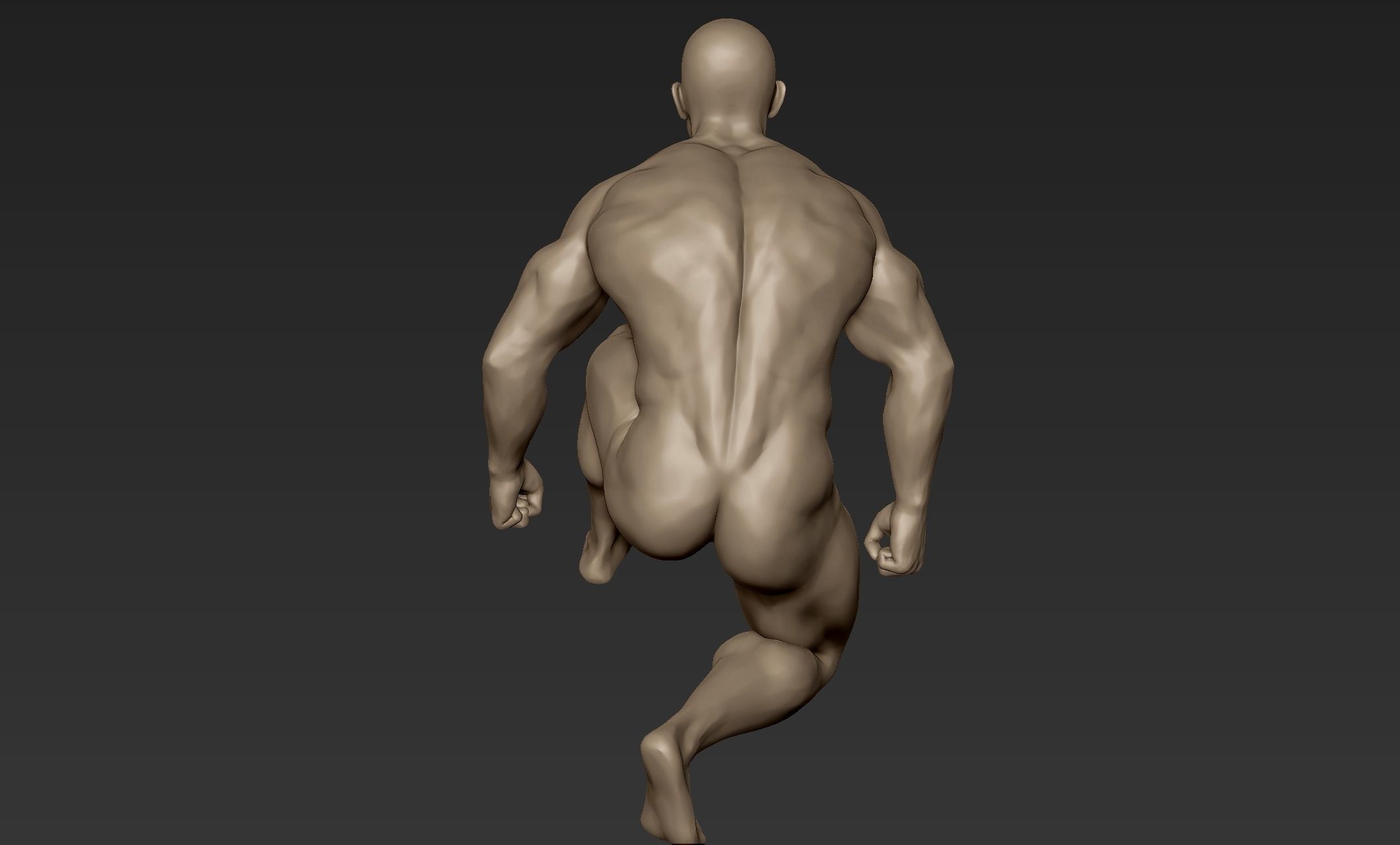 Superhero Figure Pose 5 3D model_4